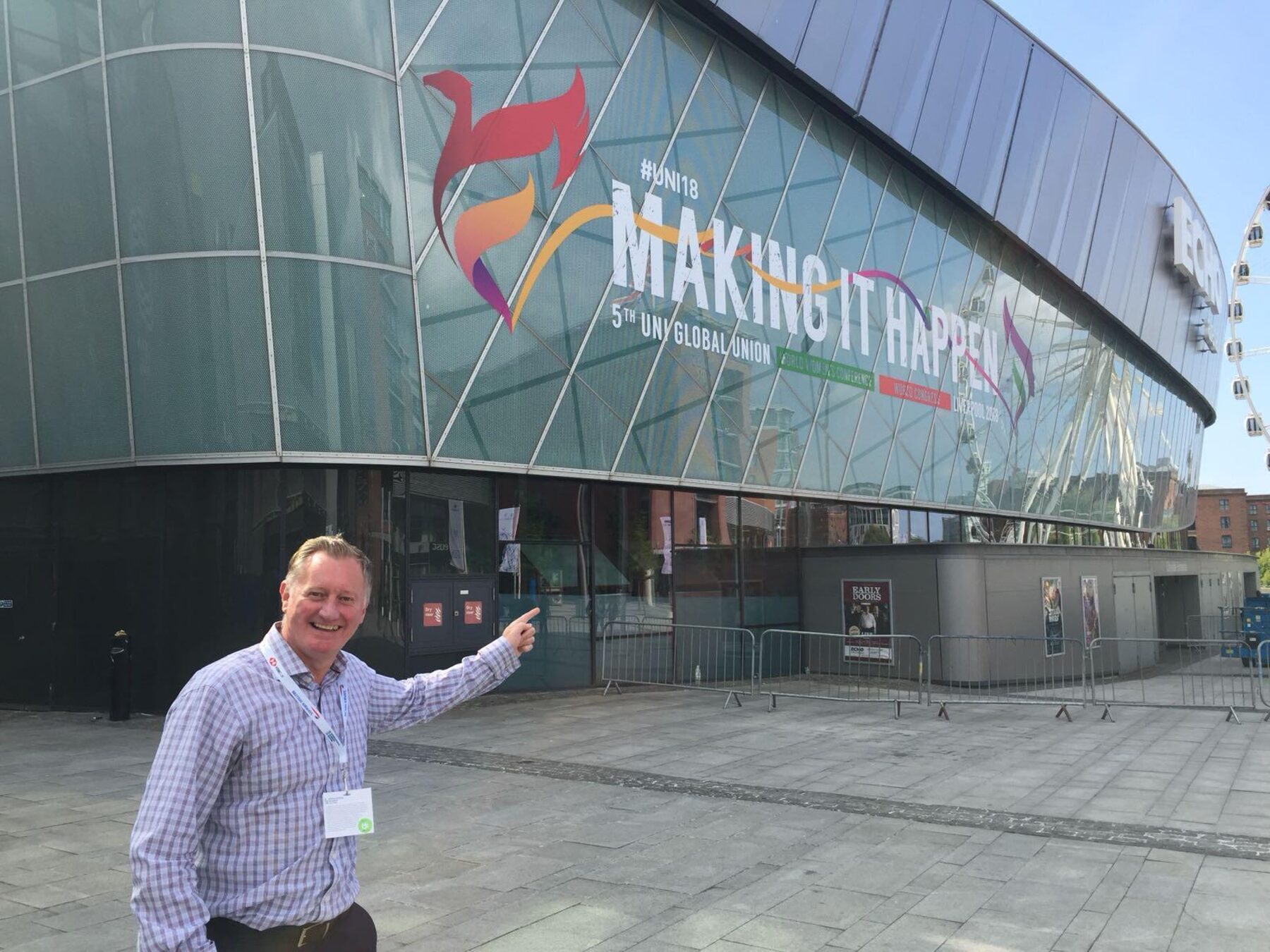Steve Robinson at the International Festival of Sponsorship, ECHO Arena, Liverpool
